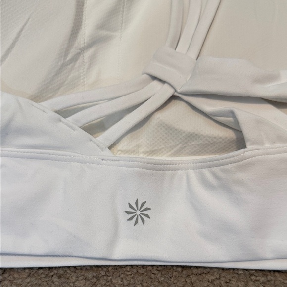 Athleta White One-Shoulder Sports Bra - Picture 3 of 4